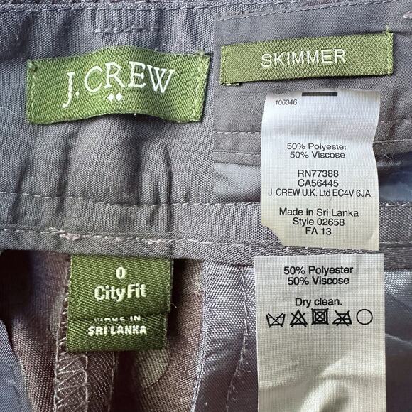 J.Crew City Fit Skimmer Blue Polka
Dots Ankle Pants Size 0 - Picture 7 of 7